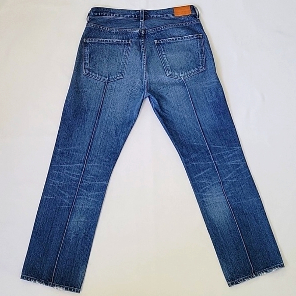 Citizens of Humanity GIA HIGH RISE ANKLE STRAIGHT LEG IN RESTLESS Size 27 Button - Picture 12 of 16